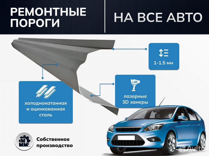 Ремонтный порог для Nissan Almera Classic