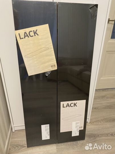 Полки IKEA лакк венге 2 шт. 110*26 новые