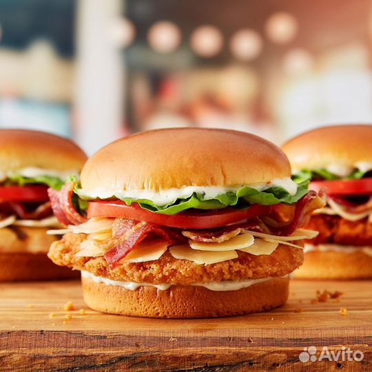 Сотрудники сеть ресторанов быстрого питания, без о