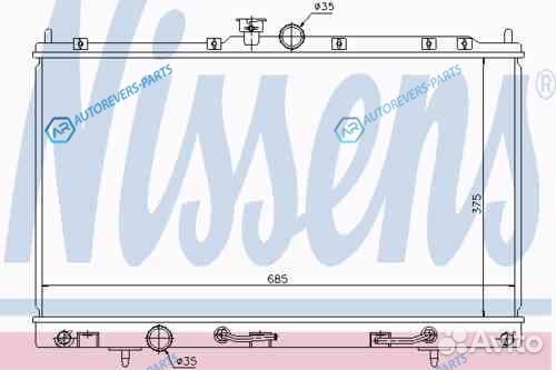 NS62894 радиатор системы охлаждения МКПП АКПП Mits