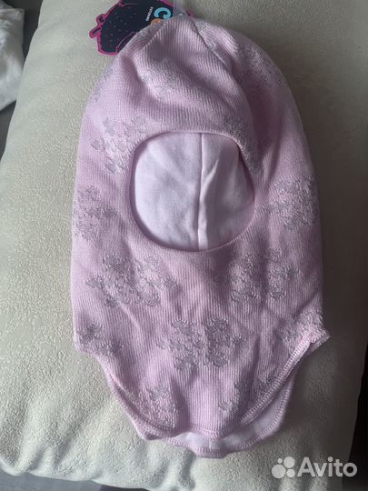 Шапка шлем для девочки 48 50