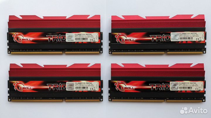 DDR3 G.skill trident X 32Gb 2666Mhz