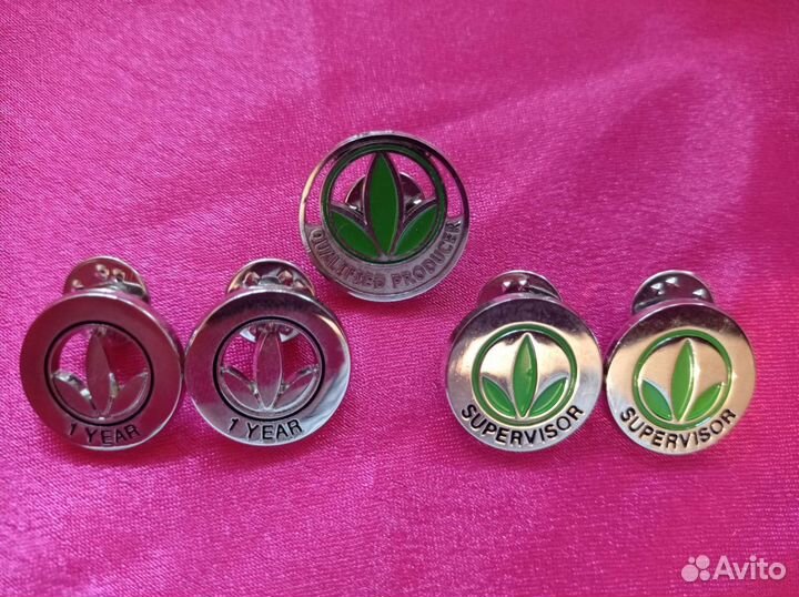 5 значков для команды дистрибьютеров Гербалайф