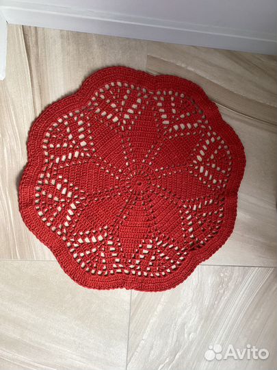 Коврик вязаный крючком