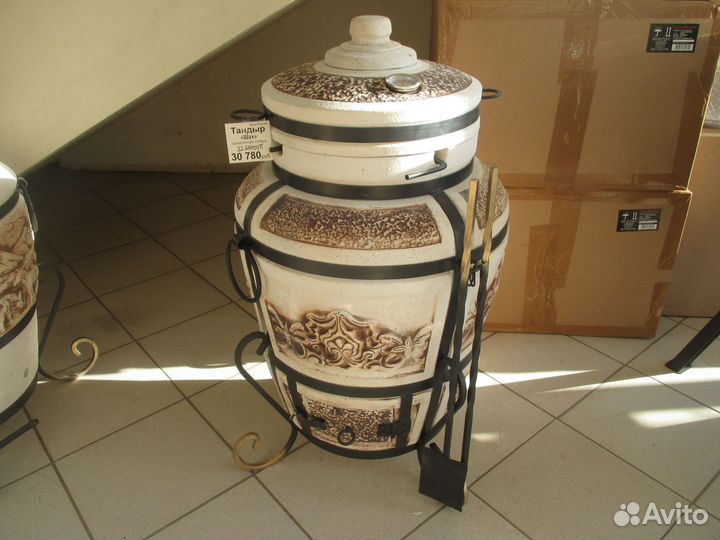 Тандыр из шамотной глины 