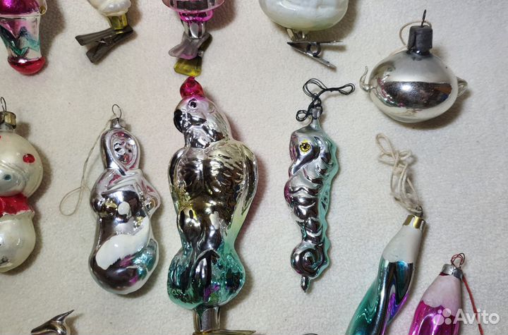 Елочные игрушки СССР. 18 шт
