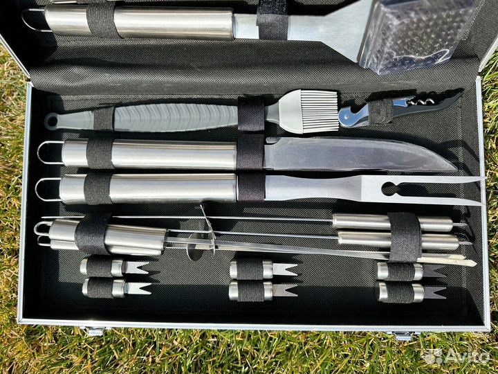 Набор барбекю гриль в кейсе 19 предметов