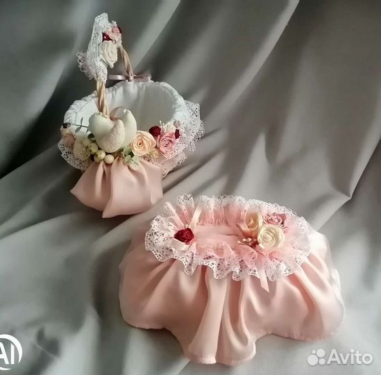 Корзина и салфетница