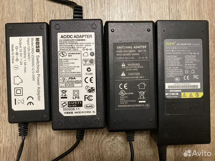 Блоки питания разные (5V, 5.2V, 8V, 12V, 19V, 24V)