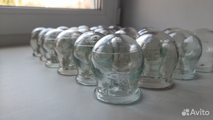 Стеклянные банки медицинские 24шт