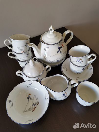 Фарфоровая посуда Гуси Чайный сервиз