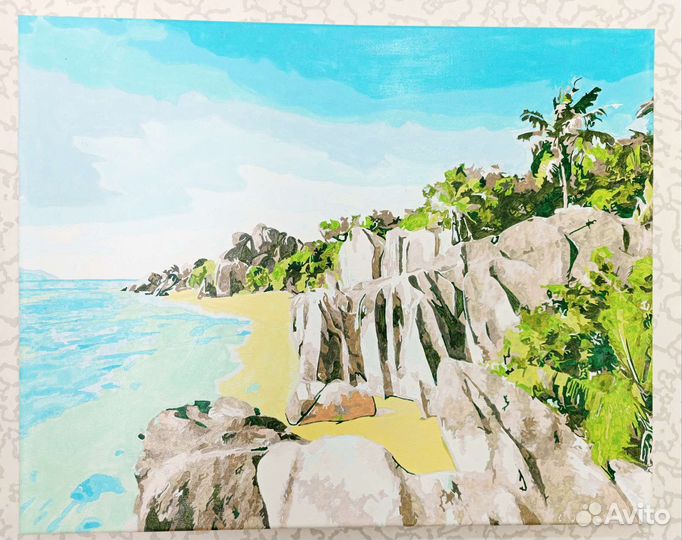 10 разных картин по номерам 40*50 на подрамнике