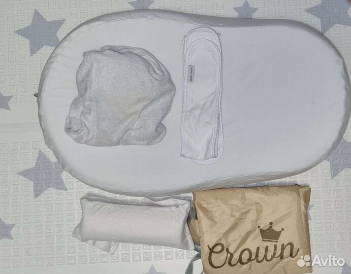 Кокон для новорожденного Little Crown с эффектом