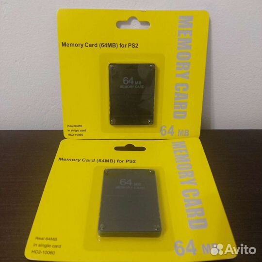 Карта памяти PS1/2. 8/64Mb.Аксессуары Консоли Игры