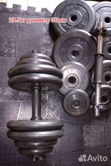 Гантели разборные пара по 29,5кг