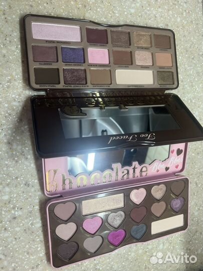 Палетки теней too faced chocolate bon bons