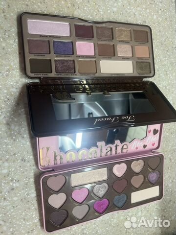 Палетки теней too faced chocolate bon bons