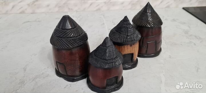 Фигурка африканский дом хижина, ручная работа