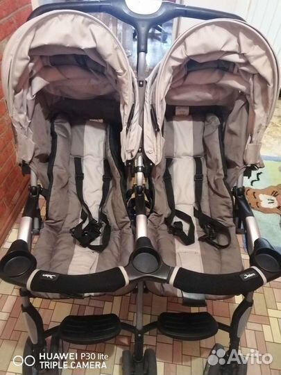 Самая лёгкая коляска для двойни Jetem