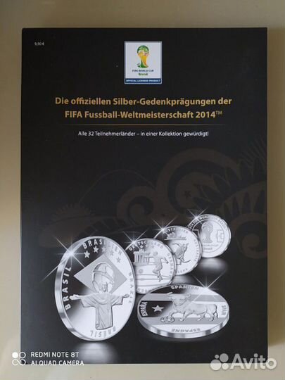 Коллекционные серебряные монеты, 19 штук