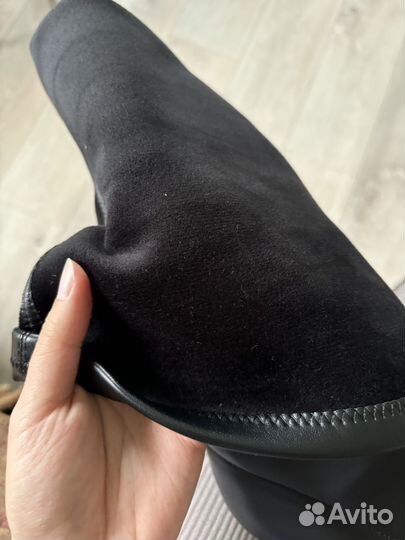 Высокие сапоги на каблуке демисизонные