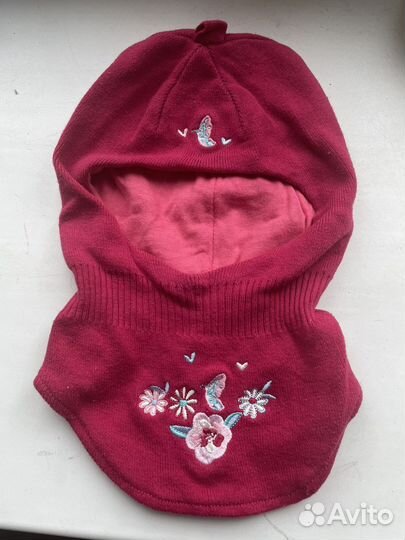 Шапка шлем на весну хлопок на 2-3 года