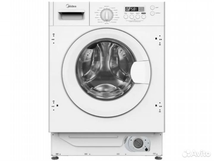 Midea MFG10W60/W-RU стиральная машина встраиваемая