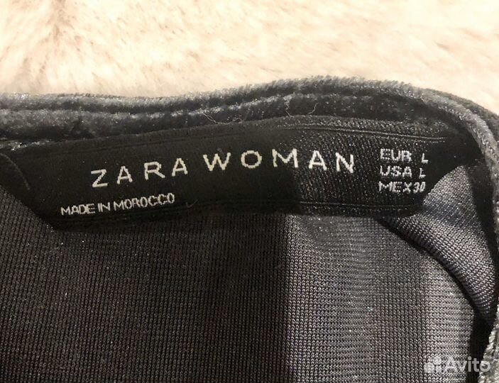 Бархатное платье Zara
