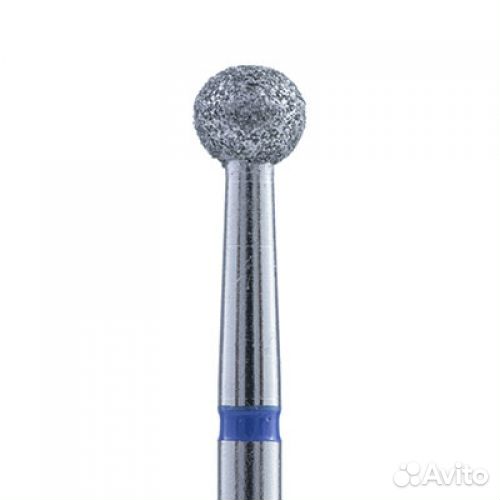 Бор - насадка алмазная 10, d3.3mm, шар (красная, с