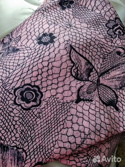 Вискоза-жаккард. Ткань СССР. Натуральная. 400х94см