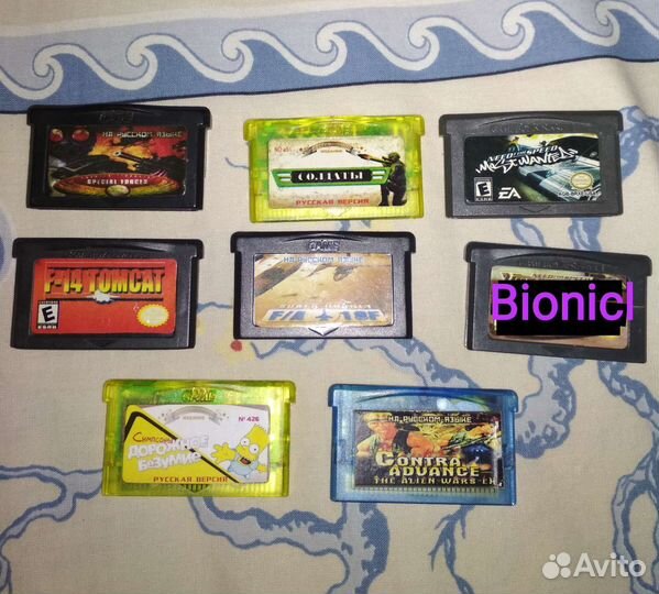 Катриджи Gameboy advance