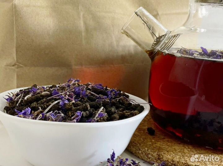 Иван-чай 1кг с цветами лето 2O23, насыщенный