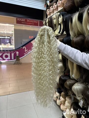 Шиньон кудри на крабе