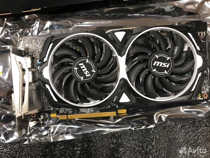 Видеокарта MSI Radeon RX580 armor 4G OC