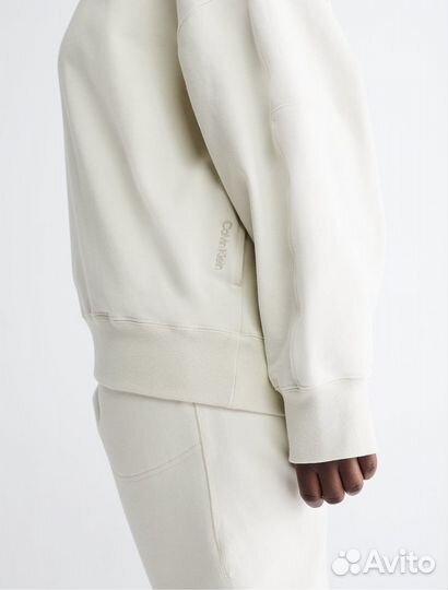 Свитшот Calvin Klein Standards Fleece Bone White