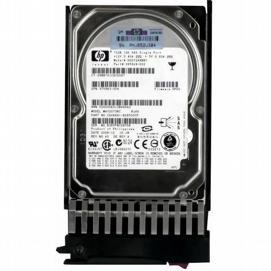 [DG072A9BB7] Жесткий Диск Hp 72gb Sas 2,5" Hdd Dg072a9bb7