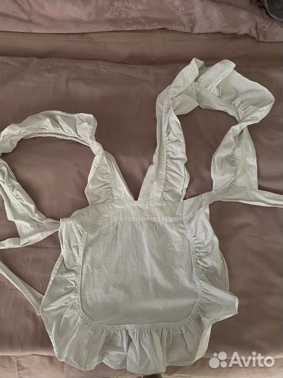 Белый школьный фартук