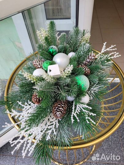 Новогодняя композиция на стол