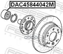 Подшипник ступицы DAC45844042M DAC45844042M Febest