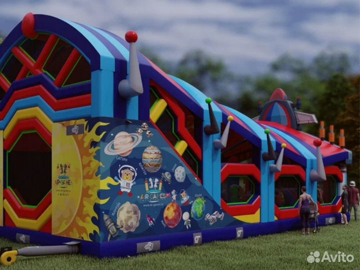 Большой батут Галактика 8*6m