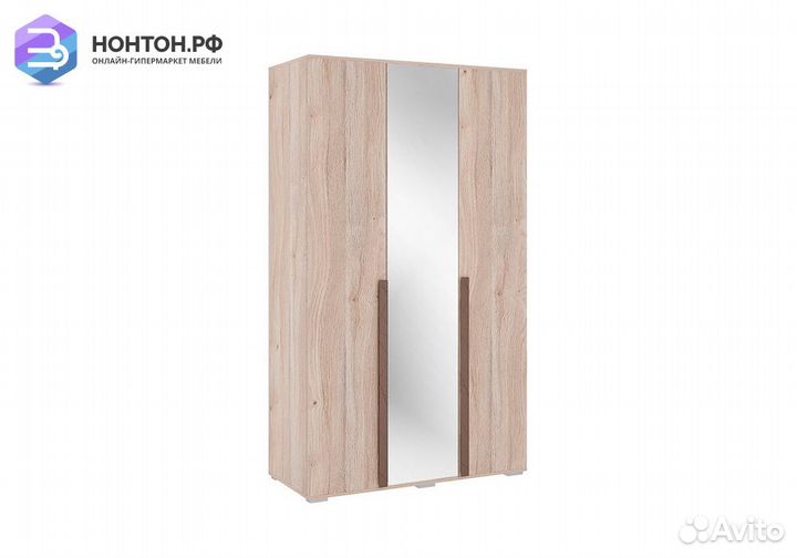 Шкаф трехдверный Лайк 05.02 дуб мария / какао