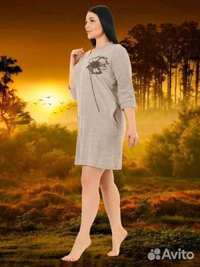 Халат махровый женский новый 50-62