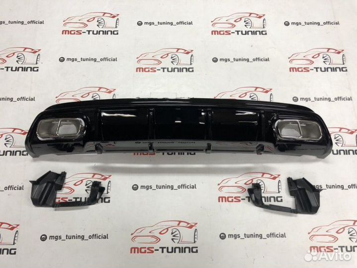 Диффузор хром насадки Mercedes А45 AMG 12-15 гг