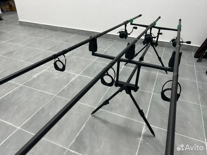 Карповый набор на 3 уд с род подом и сигналками