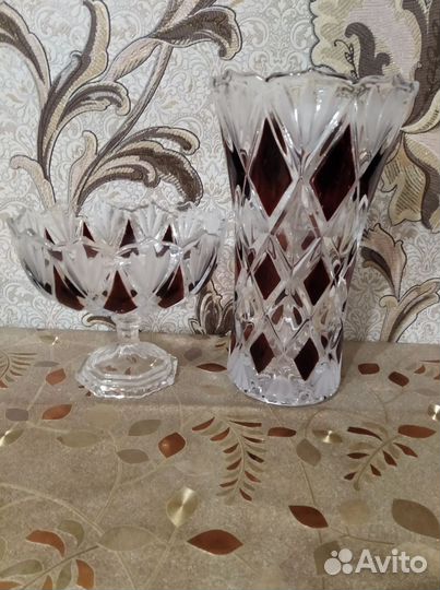 Хрустальная ваза