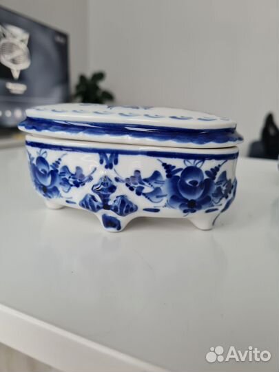Шкатулка Гжель