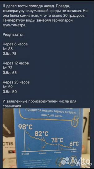 Классический термос IKEA утрустнинг, 1 л