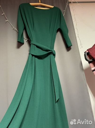 Платье зеленое 50 размер
