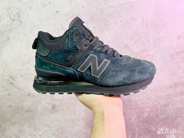 Кроссовки New Balance 574 Stone Island с мехом