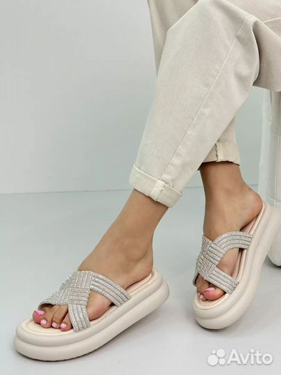 Шлепки женские 41 размер на платформе новые